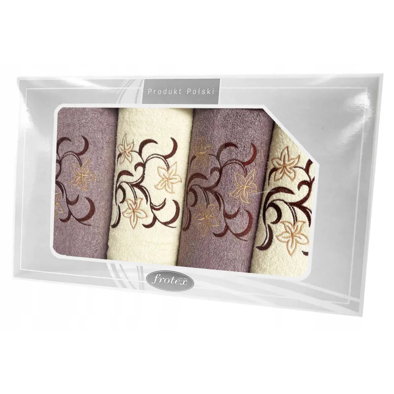 Komplet Frotex Gift 2 Iv Wzór 3 Krem-Brąz