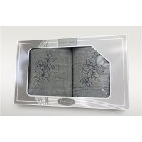 Komplet Frotex Gift 2 50,70 Wzór 1 Jasny Popie