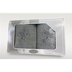 Komplet Frotex Gift 2 50,70 Wzór 1 Jasny Popie