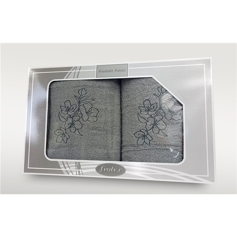 Komplet Frotex Gift 2 50,70 Wzór 1 Jasny Popie