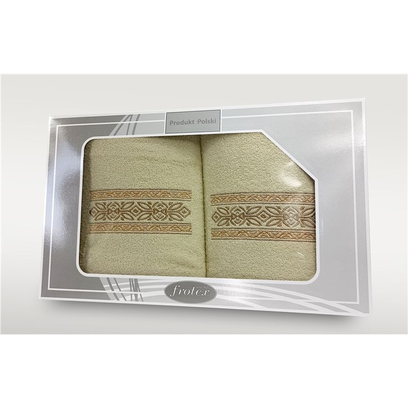 Komplet Frotex Gift 2 50,70 Wzór 2 Krem