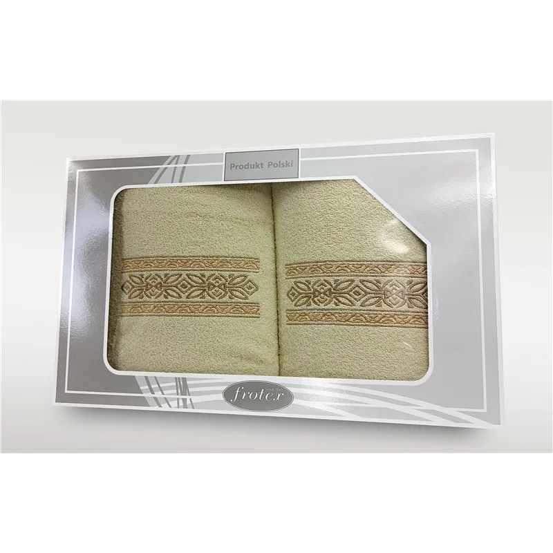Komplet Frotex Gift 2 50,70 Wzór 2 Krem Komplet Frotex Gift 2 50,70 Wzór 2 Krem