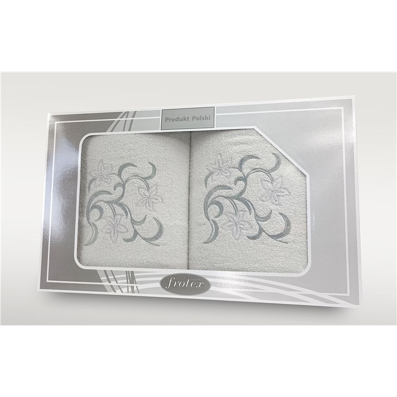 Komplet Frotex Gift 2 50,70 Wzór 3 Biały