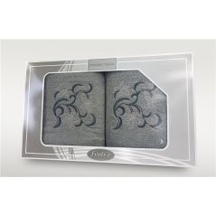 Komplet Frotex Gift 2 50,70 Wzór 3 Jasny Popie