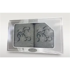 Komplet Frotex Gift 2 50,70 Wzór 3 Jasny Popie
