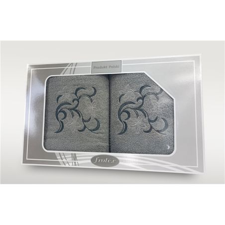 Komplet Frotex Gift 2 50,70 Wzór 3 Jasny Popie