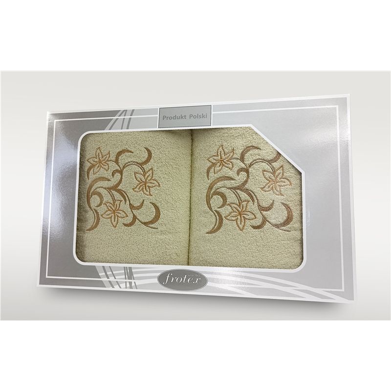 Komplet Frotex Gift 2 50,70 Wzór 3 Krem