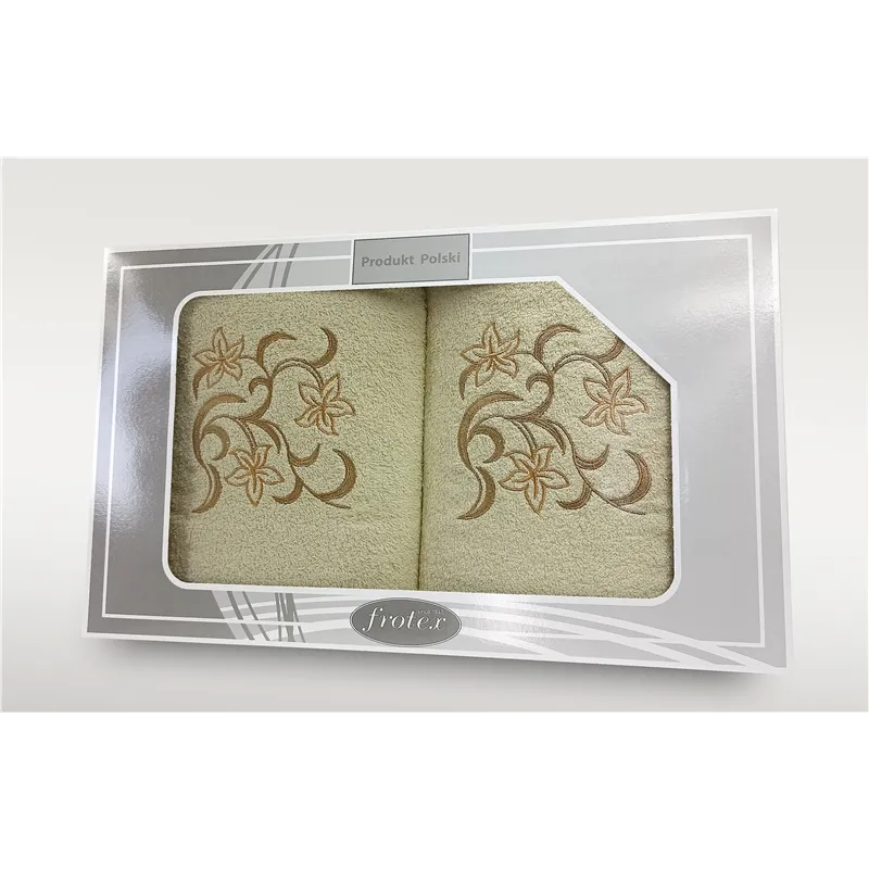 Komplet Frotex Gift 2 50,70 Wzór 3 Krem Komplet Frotex Gift 2 50,70 Wzór 3 Krem