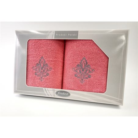 Komplet Frotex Gift 50,70 Koral Wzór 5
