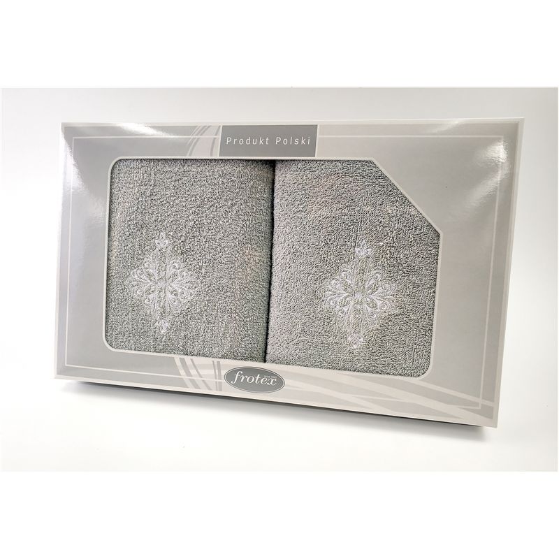 Komplet Frotex Gift 50,70 Popiel Wzór 6