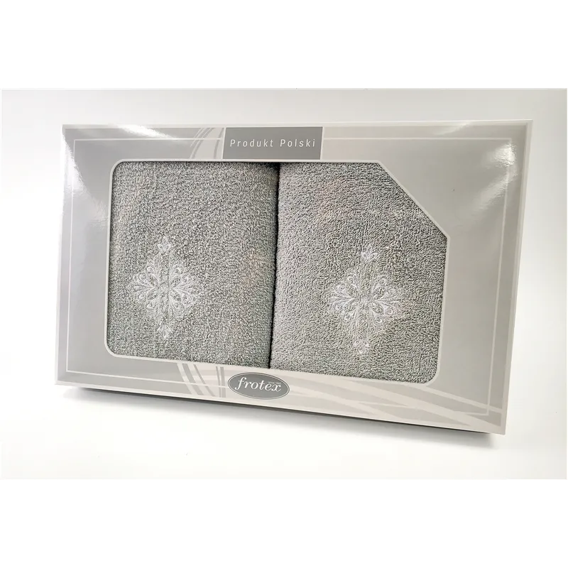 Komplet Frotex Gift 50,70 Popiel Wzór 6 Komplet Frotex Gift 50,70 Popiel Wzór 6