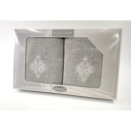 Komplet Frotex Gift 50,70 Popiel Wzór 6