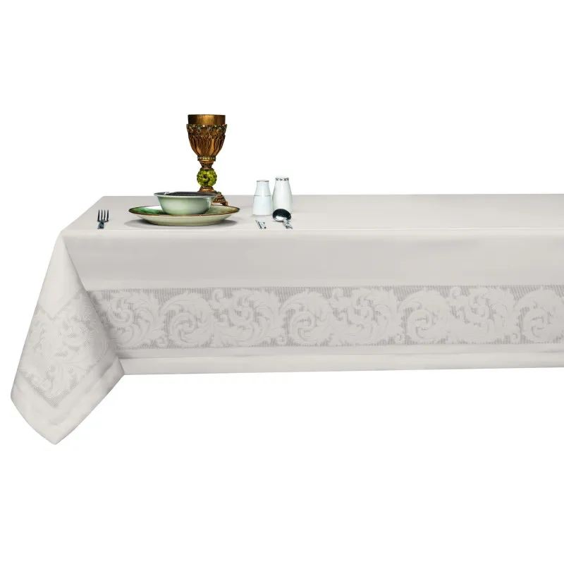 Obrus Teflonowy z Ornamentem 140x300 Laura Beżowy Obrus Teflonowy z Ornamentem 140x300 Laura Beżowy