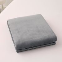 Koc Pluszowy Merino 200 x 220 W Kolorze Szarym