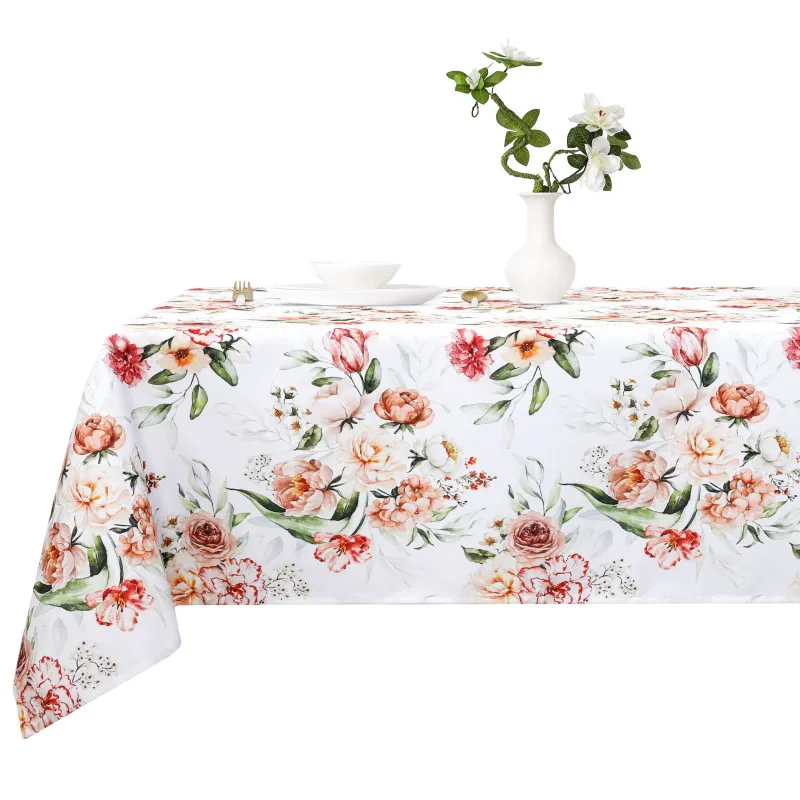 Kwiatowy Obrus Plamoodporny 140 x 180 Wiosenny Wzór Kwiatowy Obrus Plamoodporny 140 x 180 Wiosenny Wzór