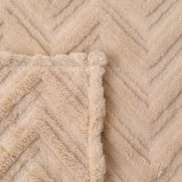 Koc/Narzuta/Wenecja 200x220 BEIGE GRUBY I CIEPŁY