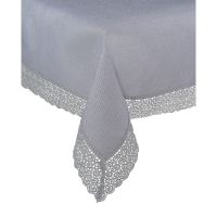 Serwetka Srebrna Nitka 120X180 Gipiura Angielka Grey