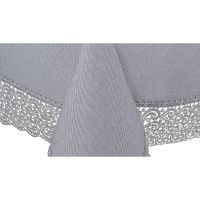 Serwetka Srebrna Nitka 120X220 Gipiura Angielka Grey