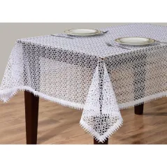Obrus Gipiurowy 140 x 350 Biały Wzór Angielski