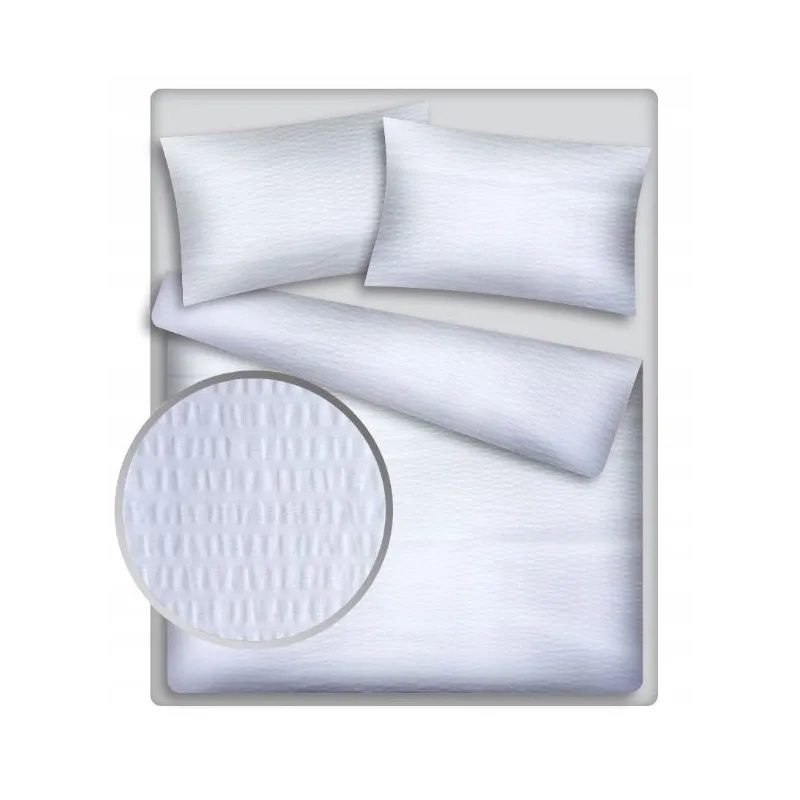 Pościel Biała z Kory Bawełna 100% Poszwa 140×200 Poszewka 70×80 Komplet Pościel Biała z Kory Bawełna 100% Poszwa 140×200 Poszewka 70×80 Komplet
