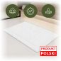 Dywanik Łazienkowy Biały Stopka Bawełna 100% Solidny 50x70 650g 90° HORECA