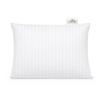 Biała poszewka hotelowa adamaszek 50x70 pasek 1 cm