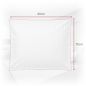 Poszewka Hotelowa Adamaszek Biała 145 g/m² 70x80 Pasek 10mm OEKO-TEX