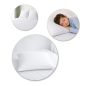 Poszewka Hotelowa Adamaszek Biała 145 g/m² 70x80 Pasek 10mm OEKO-TEX