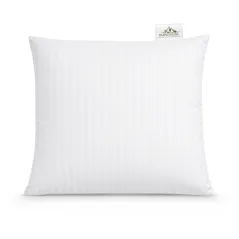 Biała poszewka hotelowa adamaszek 70x80 pasek 4 mm