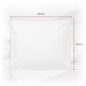 Poszewka Hotelowa Adamaszek Biała 145 g/m² 70x80 Pasek 4mm OEKO-TEX