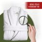 Szlafrok Hotelowy SPA Biały S/M Ciepły Szara Lamówka HORECA OEKO-TEX 100 Szlafrok Hotelowy SPA Biały S/M Ciepły Szara Lamówka HORECA OEKO-TEX 100