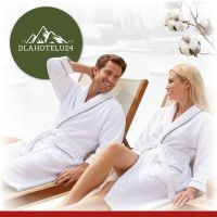 Szlafrok hotelowy biały z kieszeniami 300 g/m²
