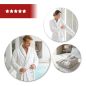 Szlafrok Hotelowy SPA Biały L/XL Ciepły Szara Lamówka HORECA OEKO-TEX 100 Szlafrok Hotelowy SPA Biały L/XL Ciepły Szara Lamówka HORECA OEKO-TEX 100
