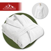 Szlafrok hotelowy wafel biały XXL unisex