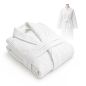 Biały szlafrok hotelowy waflowy S/M 250 g/m²