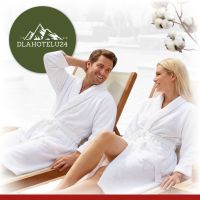 Bawełniany szlafrok hotelowy biały M 400 g/m²