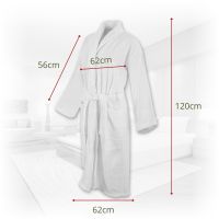 Szlafrok hotelowy L z bawełny frotte 400 g/m²