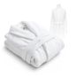 Biały szlafrok hotelowy frotte L 100% bawełna 400 g/m²