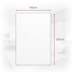 Prześcieradło Wodoodporne Ochraniacz Biały z Bokami Jersey z Gumką 140x200