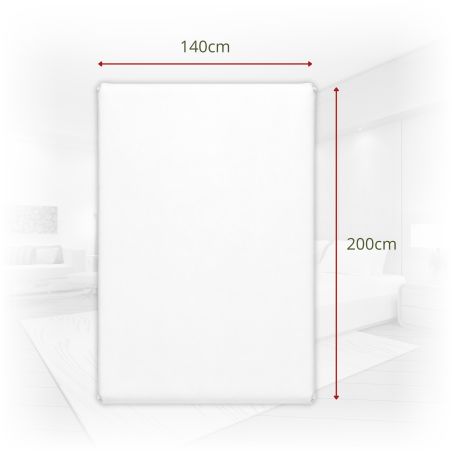 Prześcieradło Wodoodporne Ochraniacz Biały z Bokami Jersey z Gumką 140x200
