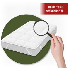 Ochraniacz na Materac Biały Pikowany z Lamówką 180x200 350 g/m² Mikrofibra