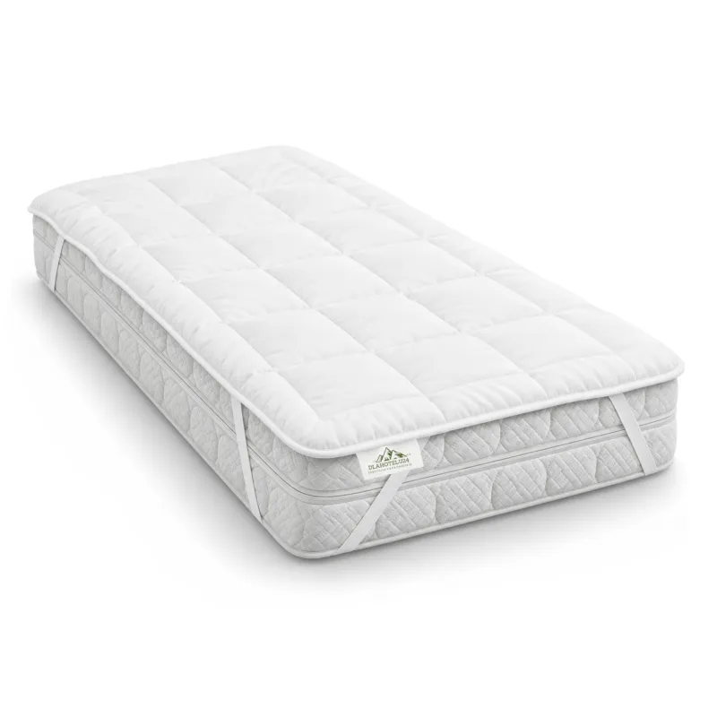 Ochraniacz na Materac Biały Pikowany z Lamówką 90x200 350 g/m² Mikrofibra