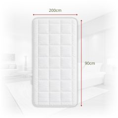 Ochraniacz na Materac Biały Pikowany z Lamówką 90x200 350 g/m² Mikrofibra