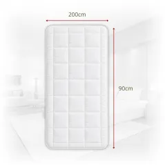 Ochraniacz na Materac Biały Pikowany z Lamówką 90x200 350 g/m² Mikrofibra