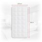 Ochraniacz na Materac Biały Pikowany z Lamówką 90x200 350 g/m² Mikrofibra