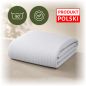 Poszwa Hotelowa Adamaszek Biała z Zakładką 140x200cm 145 g/m² Pasek 1cm