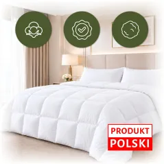 Kołdra Puchowa Puch Gęsi 90% Poszycie Bawełna 100% 160x200 1,3kg Exclusive