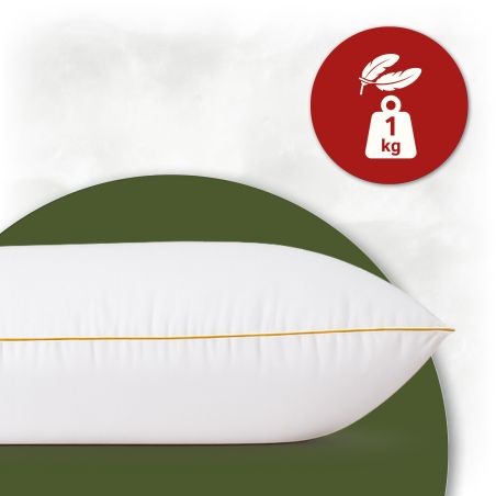 Poduszka Półpuch Ecru Naturalne Wypełnienie Poszycie Bawełna 100% 50x70