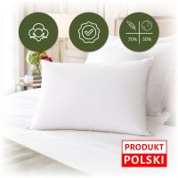 Poduszka półpuchowa z poszyciem 100% bawełna