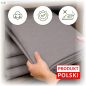 Prześcieradło z gumką Jersey Stalowe Bawełna Premium 100% 140x200 OEKO-TEX Prześcieradło z gumką Jersey Stalowe Bawełna Premium 100% 140x200 OEKO-TEX